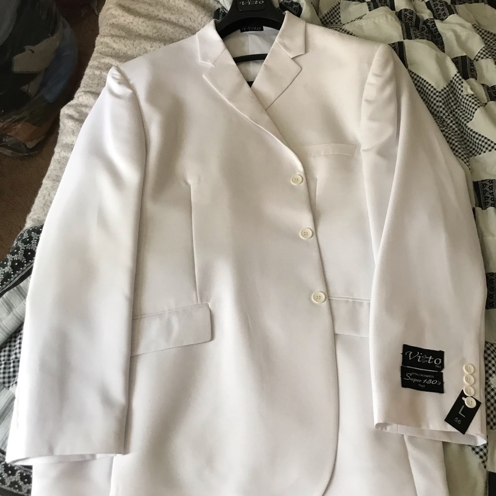 White vitto suit